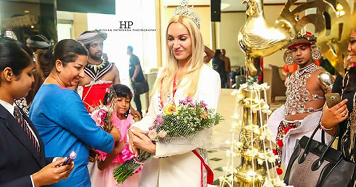 Mrs World Arrival in Sri Lanka